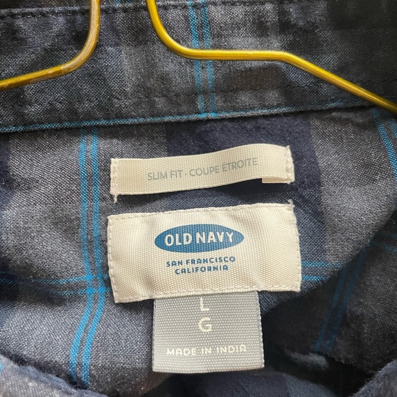 Black Plaid Button-Down Long-Sleeve - Picture 3 of 3